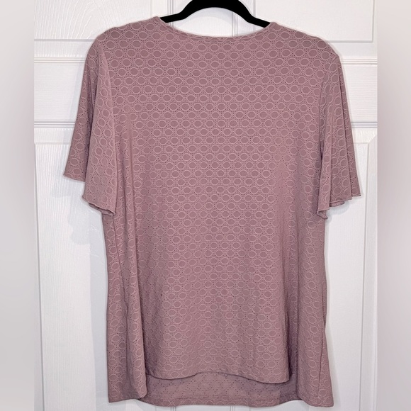 Bloomchic Women’s Mauve eyelet top - Size 10 - Picture 5 of 6